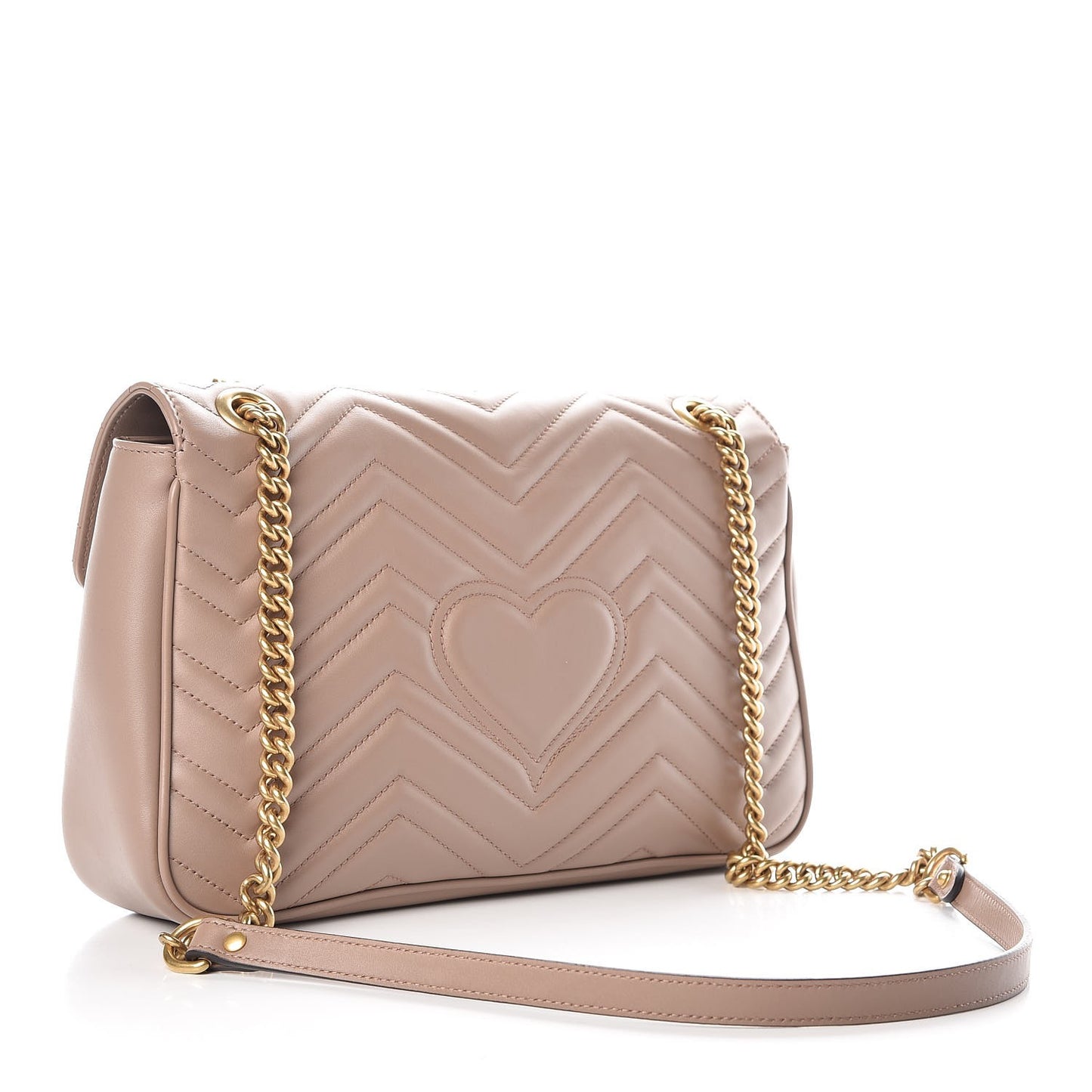 Calfskin Matelasse Medium GG Marmont Shoulder Bag Porcelain Rose