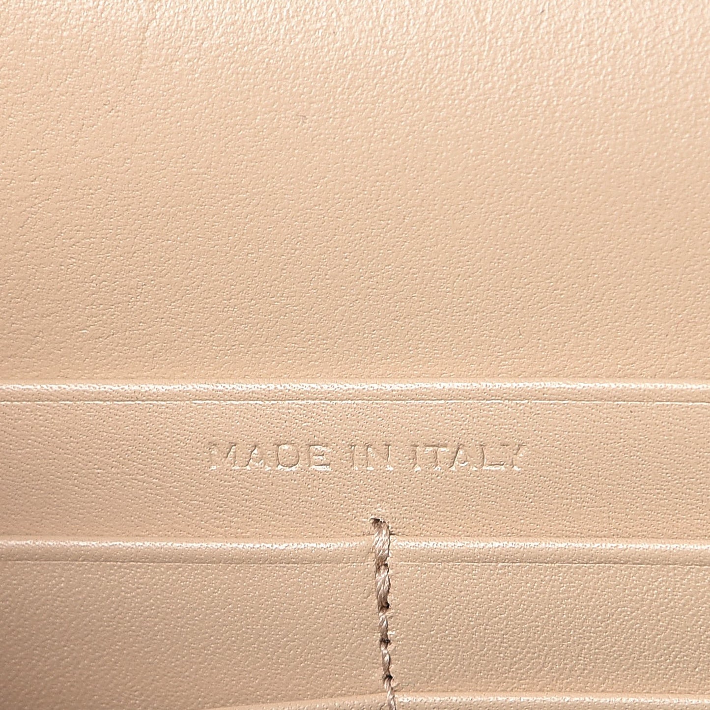 Smooth Calfskin Classic Monogram Kate Tassel Chain Wallet Nude Powder