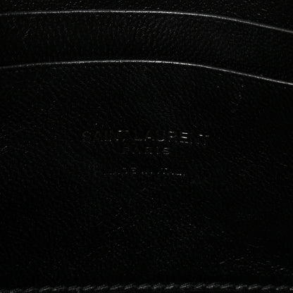Saint Laurent Grain De Poudre Matelasse Monochrome Monogram Mini Lou Camera Bag Black 6 of 10