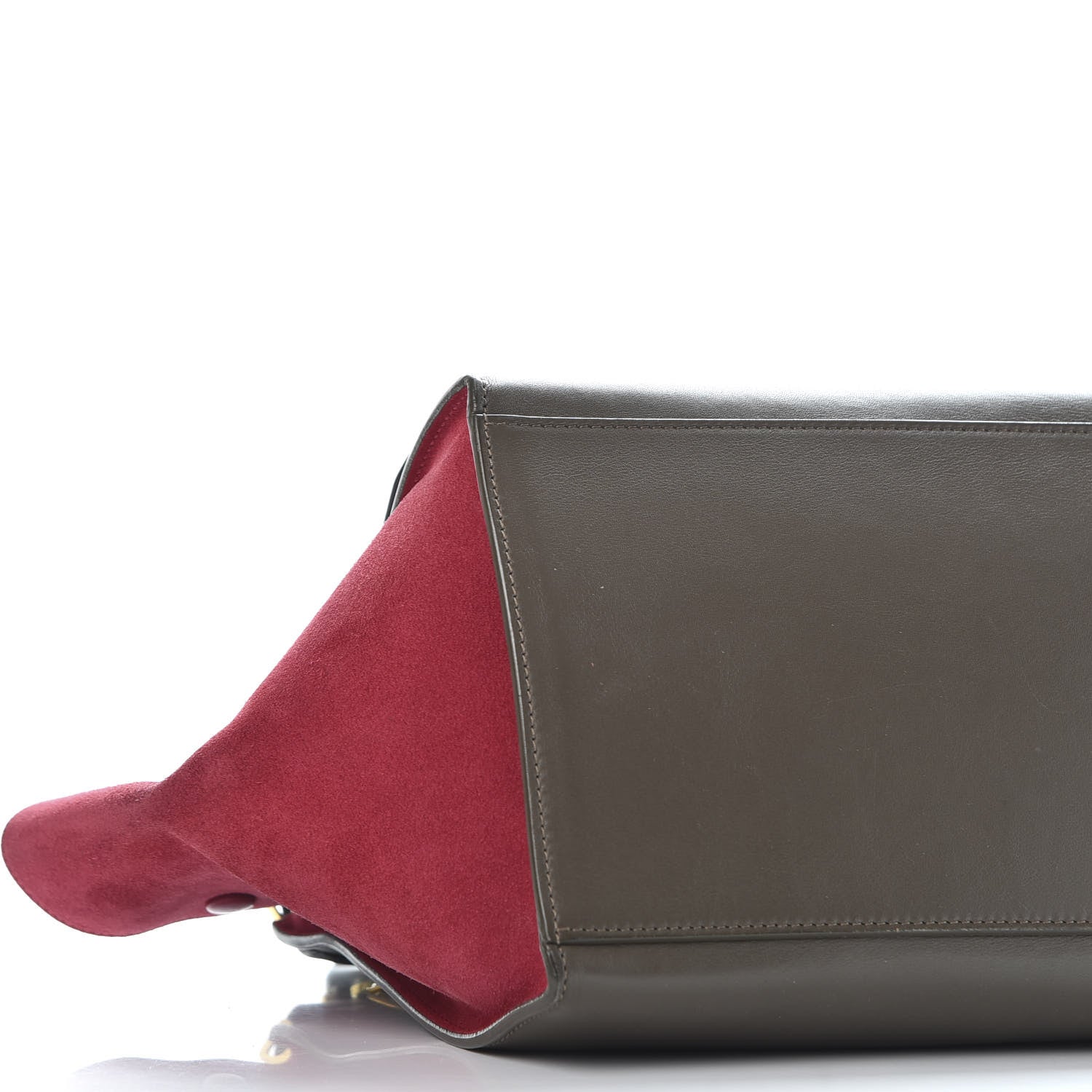 Celine Calfskin Suede Medium Tri-Color Trapeze 5 of 8