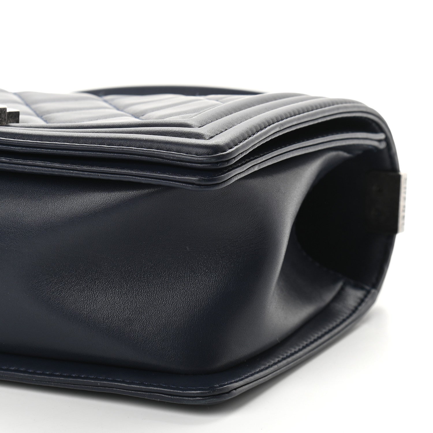 Chanel Lambskin Quilted Small Boy Flap Navy 8 of 9