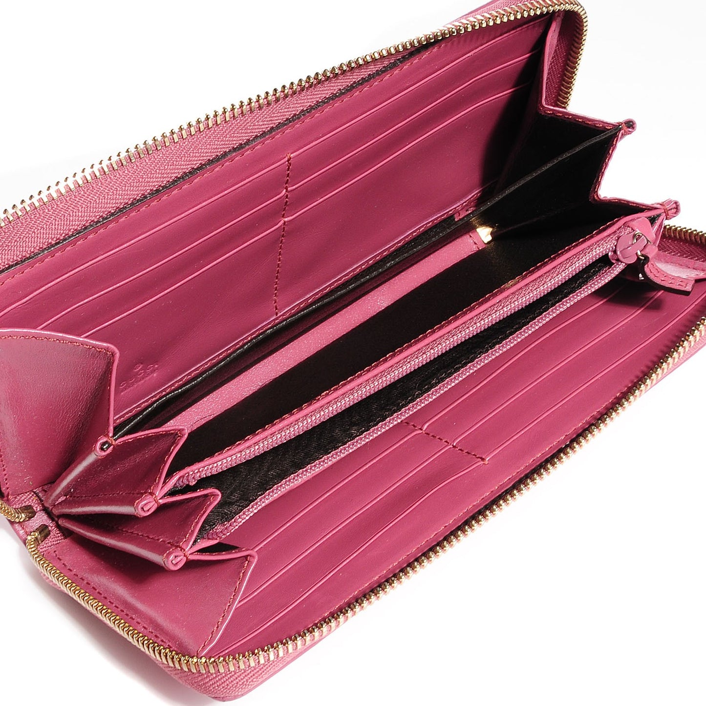 Imprime Monogram GG Pierce Zip Around Wallet Vintage Rose