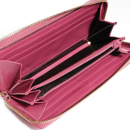 Gucci Imprime Monogram GG Pierce Zip Around Wallet Vintage Rose 5 of 8