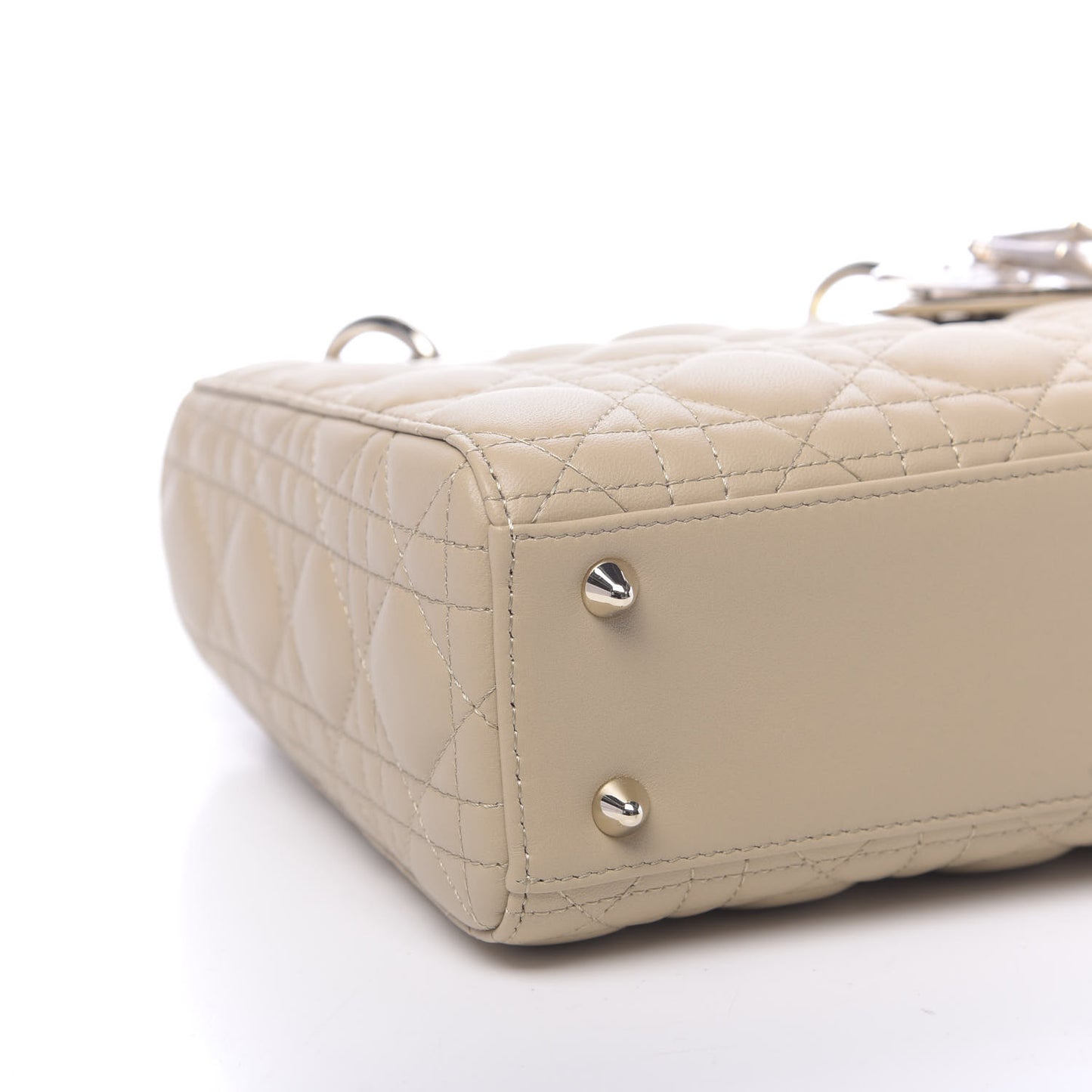 Lambskin Cannage Small My ABCDior Lady Dior Beige