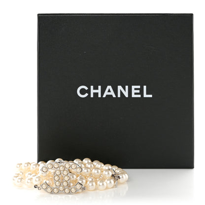 Chanel Pearl CC Double Strand Belt Silver 5 of 5