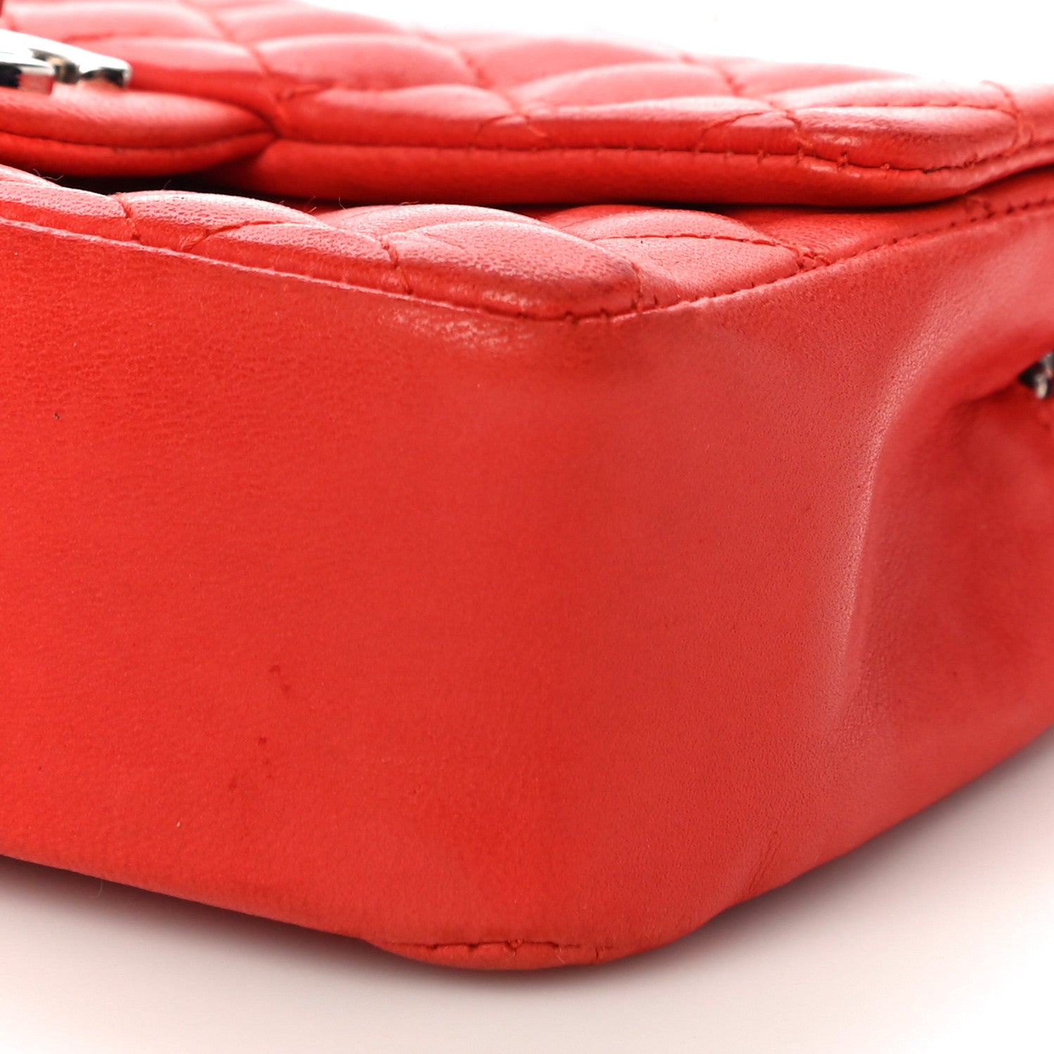 Chanel Lambskin Quilted Ladybug Extra Mini Flap Red 10 of 12