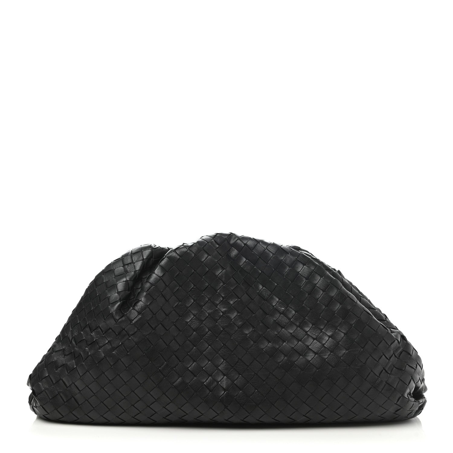 Bottega Veneta Nappa Maxi Intreccio The Pouch Oversized Clutch Black 1 of 11
