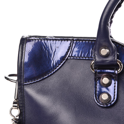 Balenciaga Smooth Calfskin Metallic Patent Giant 12 Silver Hardware City Ultraviolet 18 of 22