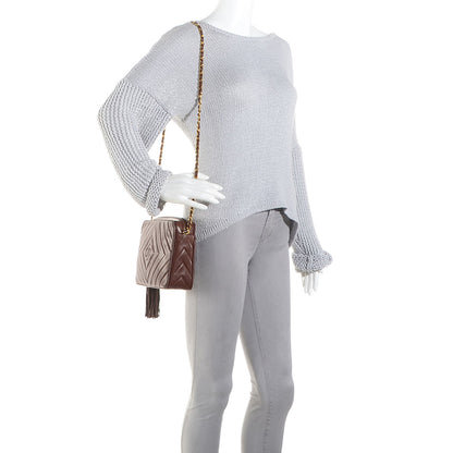 Chanel Lambskin Tassel Camera Case Brown 2 of 8