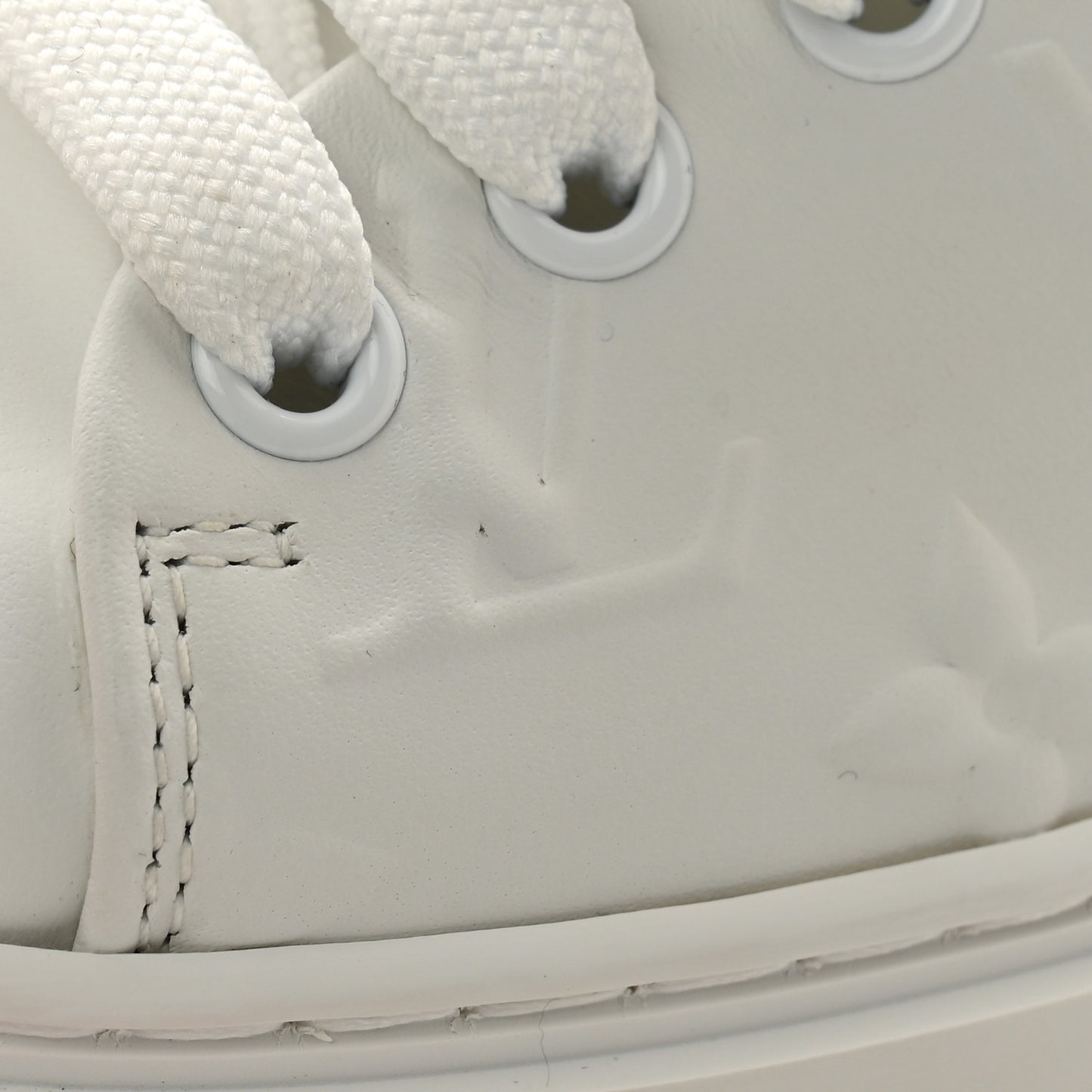 Lambskin Embossed Monogram Time Out Sneakers 37 White