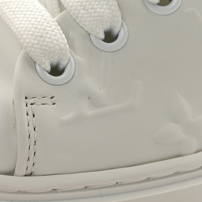 Louis Vuitton Lambskin Embossed Monogram Time Out Sneakers 37 White 11 of 13