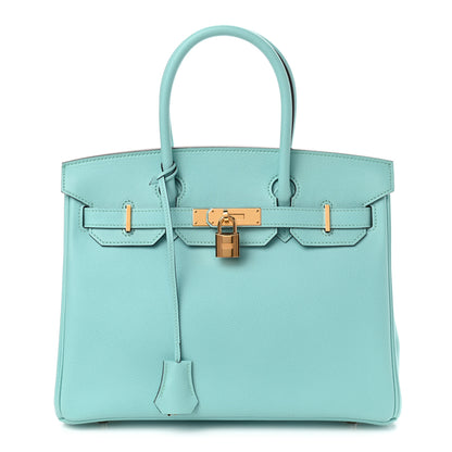 Hermes Epsom Birkin 30 Bleu Atoll 1 of 9