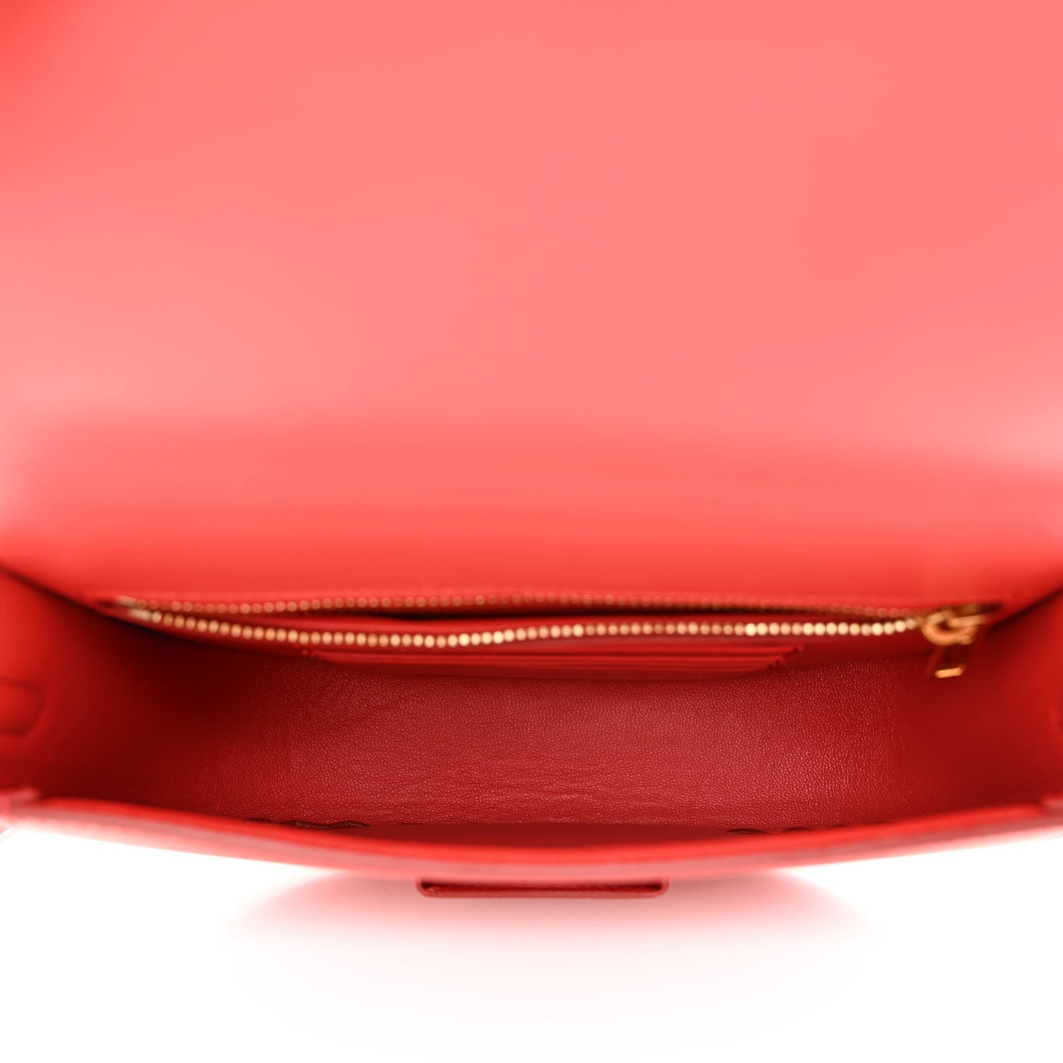 Celine Grained Calfskin Small Trotteur Coquelicot 5 of 9