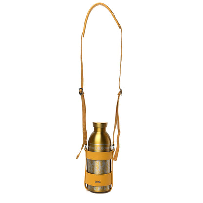 Christian Dior Oblique Stainless Steel Grained Calfskin Aqua Bottle With Shoulder Strap Yellow 1 of 6