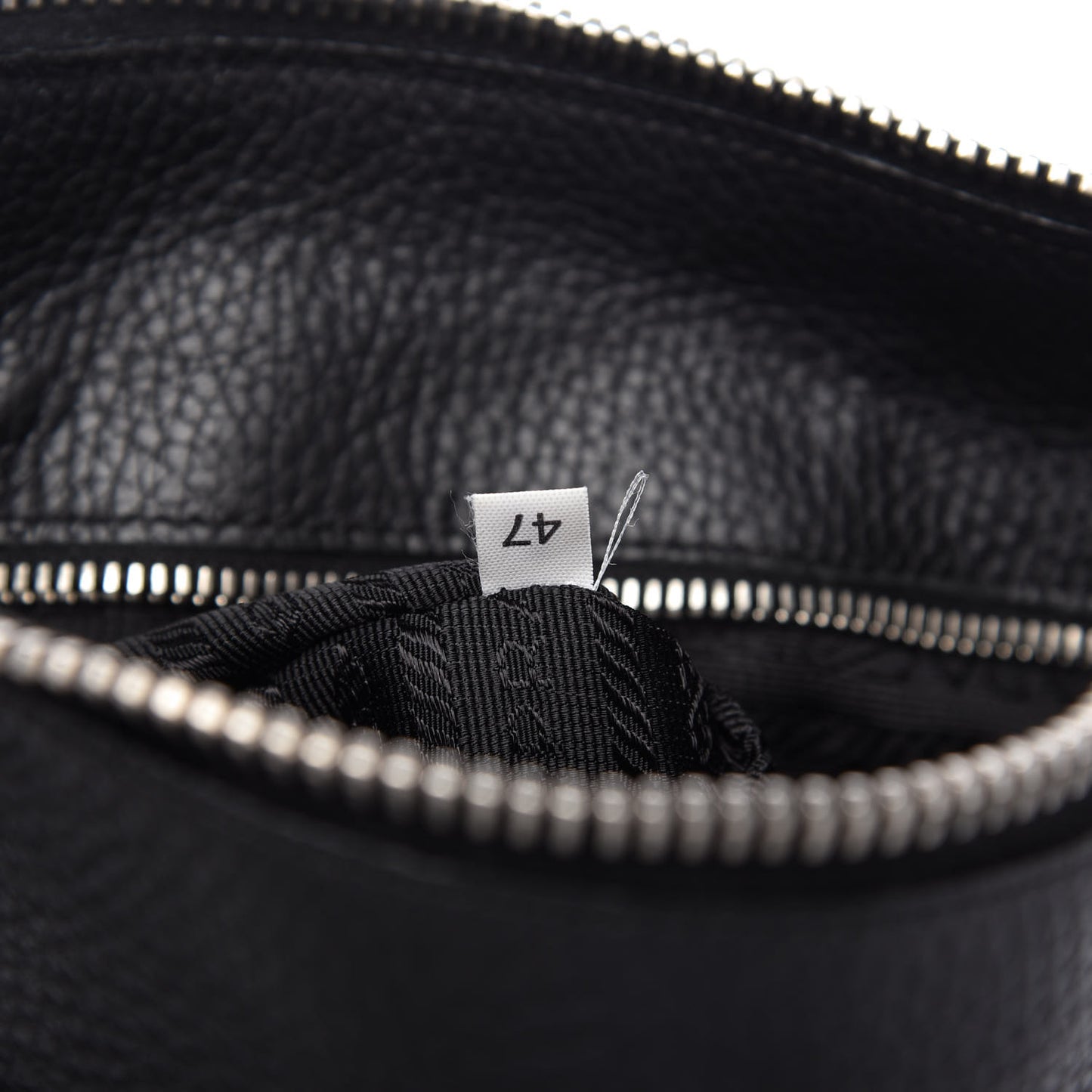 Vitello Daino Shoulder Flap Bag Black