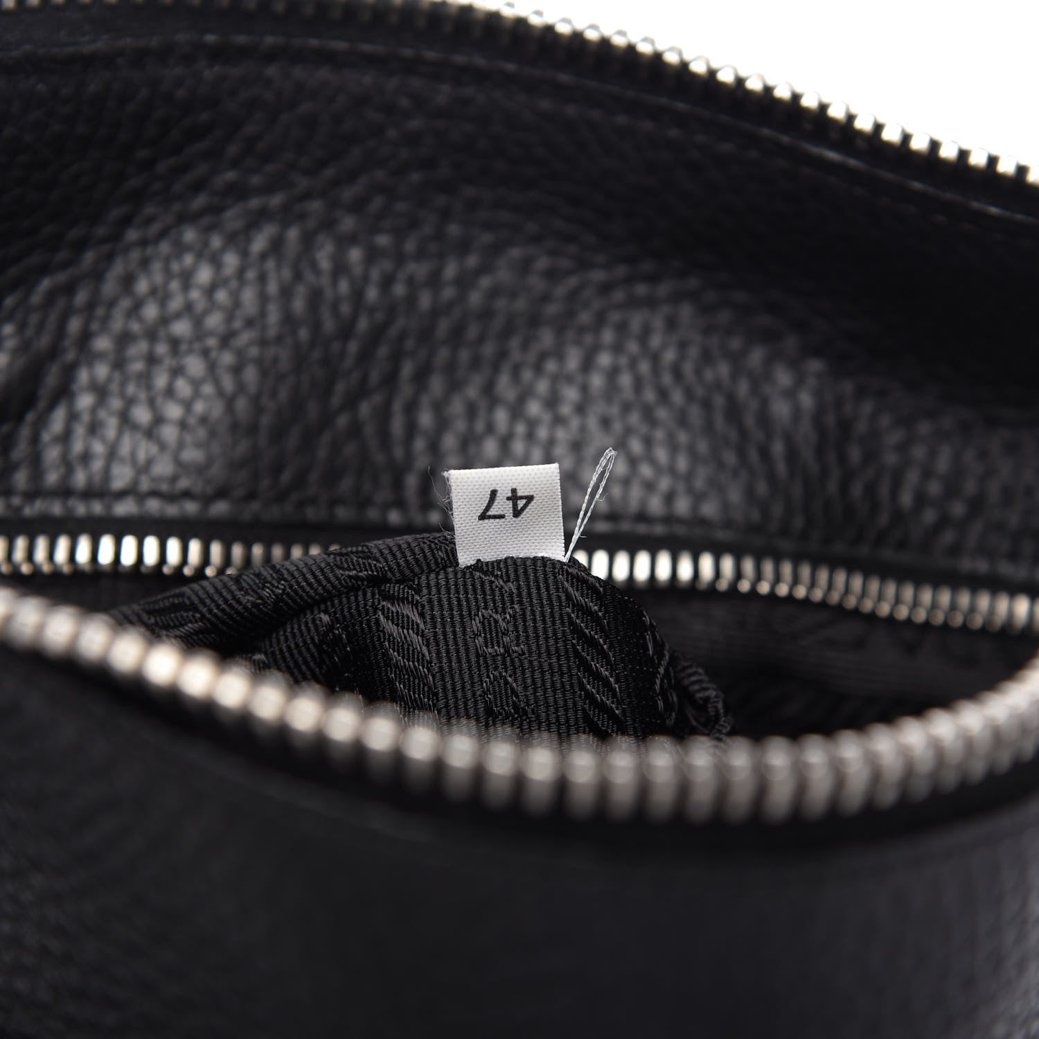 Prada Vitello Daino Shoulder Flap Bag Black 9 of 10