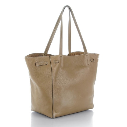 Celine Shiny Grained Calfskin Small Belt Cabas Phantom Souris 3 of 9