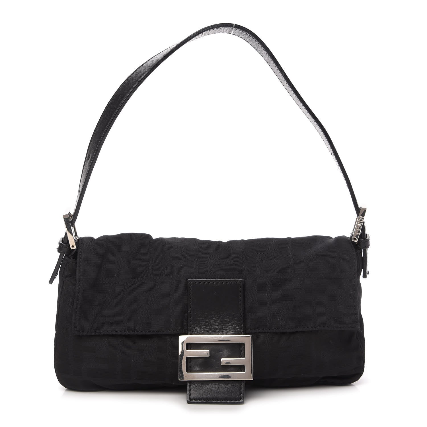 Fendi Nylon Zucca Baguette Black 1 of 9