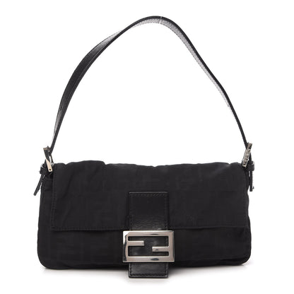Fendi Nylon Zucca Baguette Black 1 of 9
