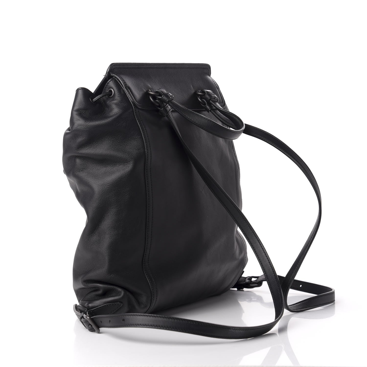Bottega Veneta Nappa Intrecciato Backpack Black 2 of 9