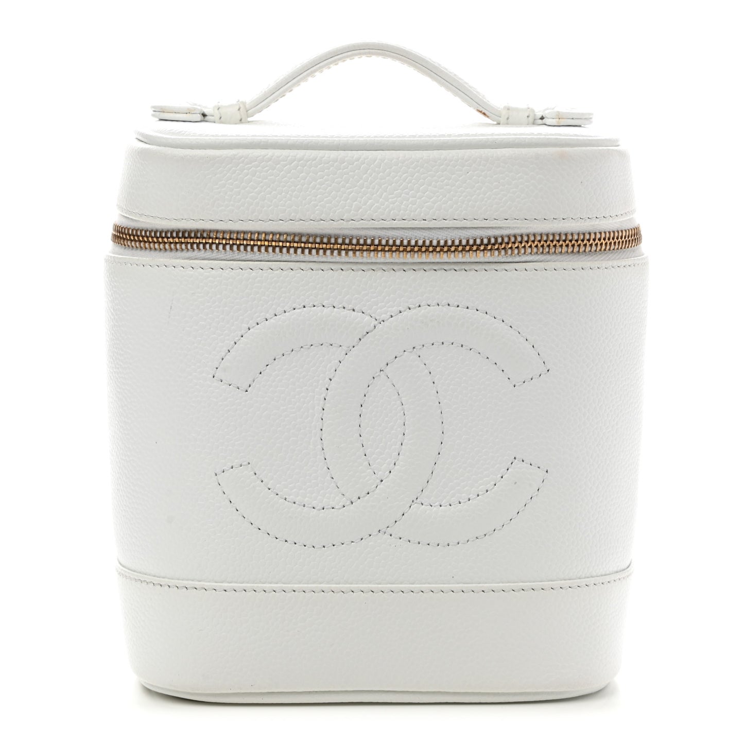 Caviar Cosmetic Vanity Bag White