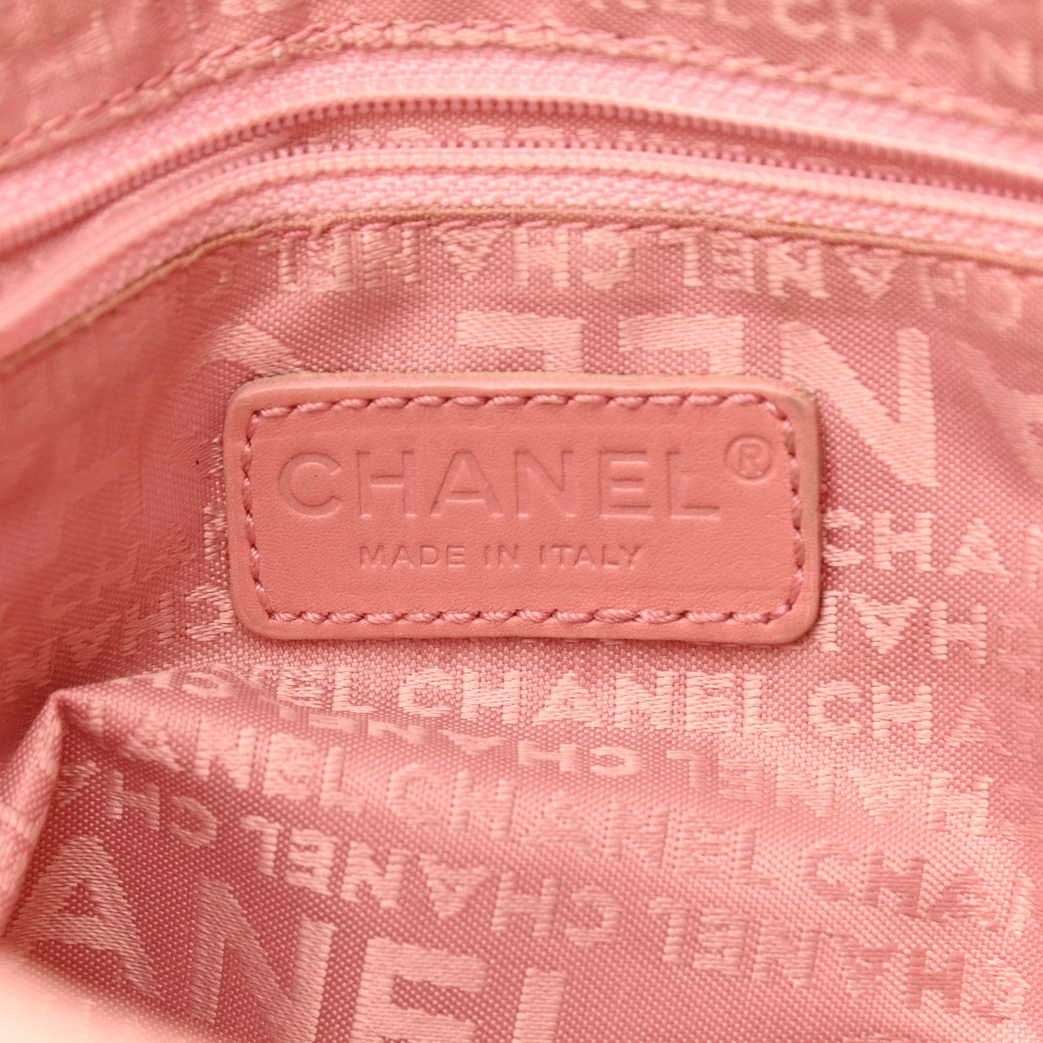 Chanel Caviar Square Stitched Tote Pink 5 of 9