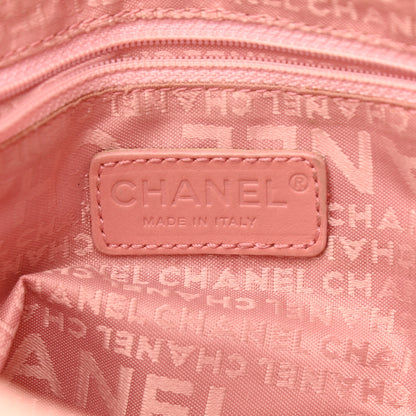 Chanel Caviar Square Stitched Tote Pink 5 of 9