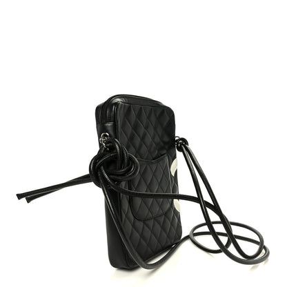Chanel Calfskin Quilted Medium Cambon Messenger Black White 3 of 10
