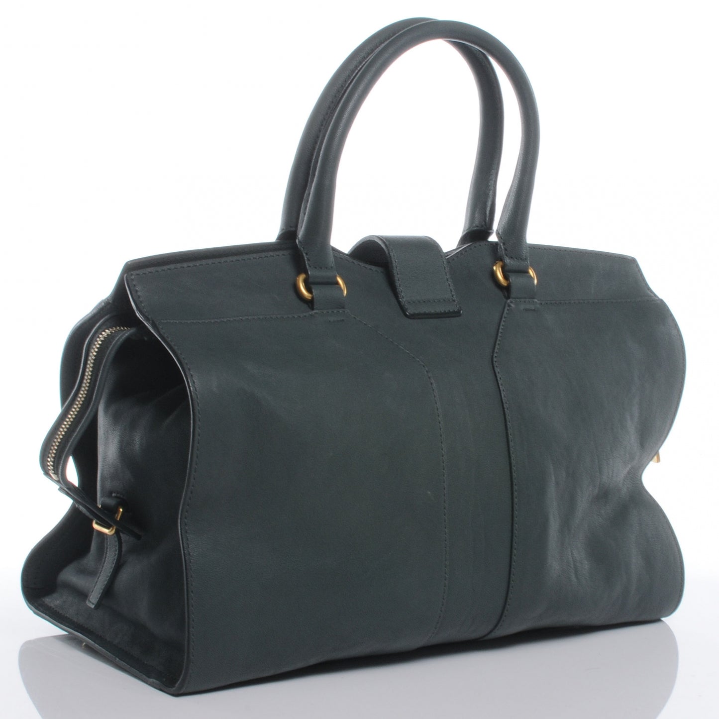 Leather Medium Cabas Chyc Thyme