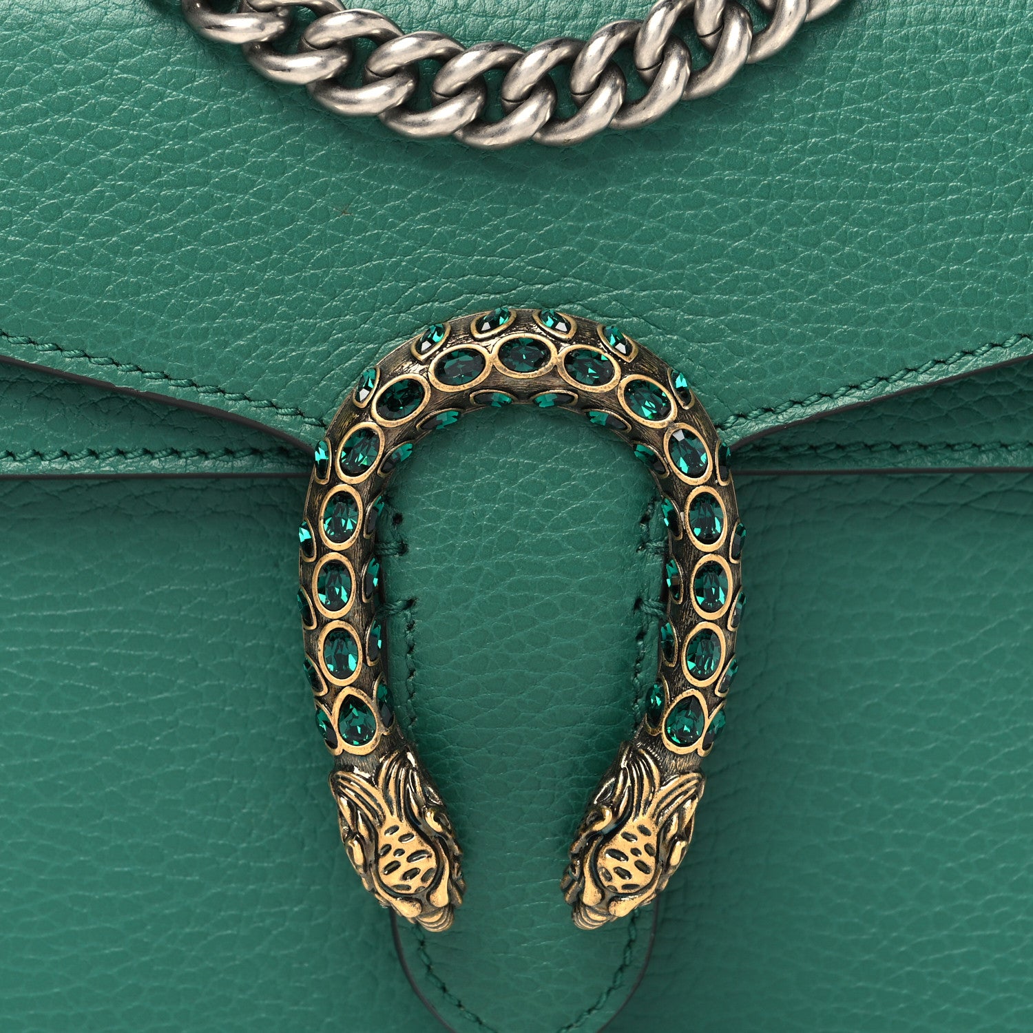 Gucci Calfskin Mini Dionysus Shoulder Bag Emerald 9 of 13