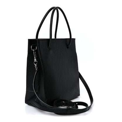 Balenciaga Calfskin Logo XXS Shopping Tote Black 2 of 9