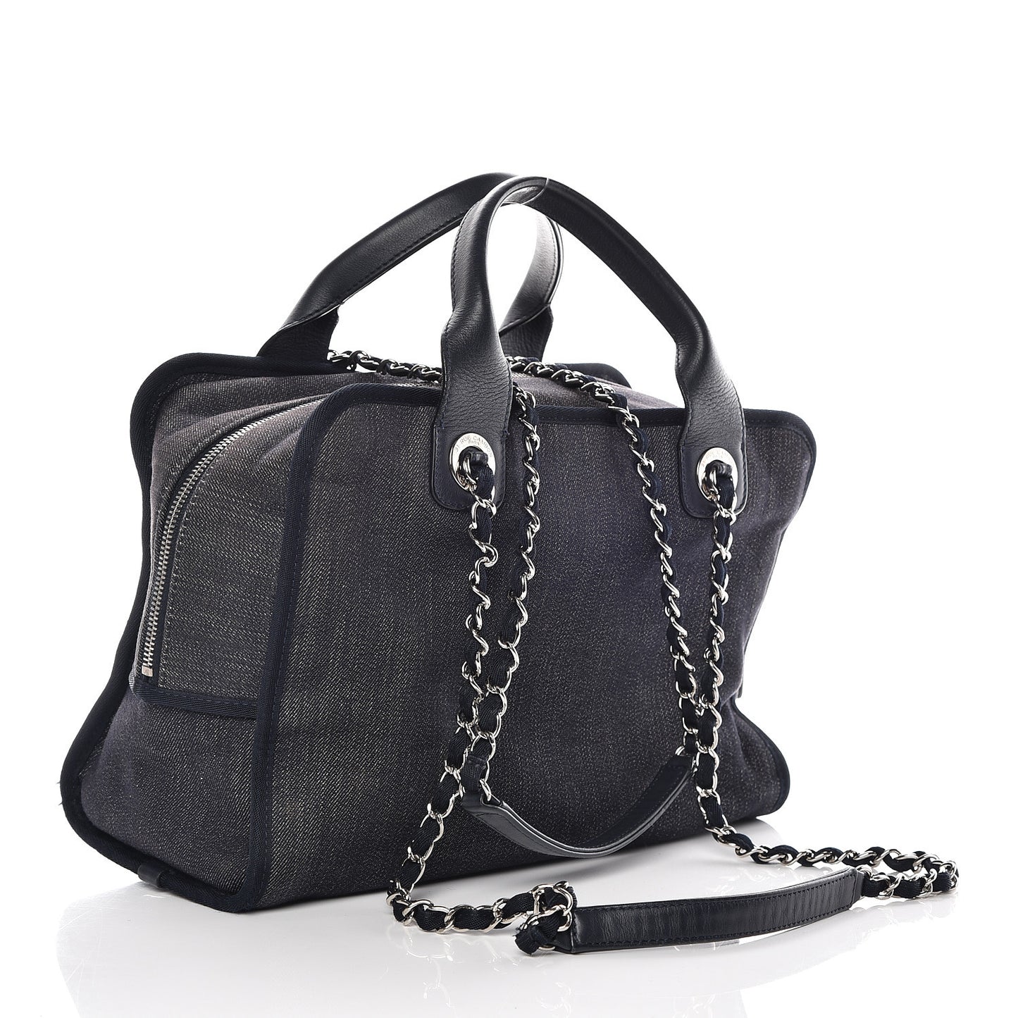 Denim Deauville Bowling Bag Dark Blue
