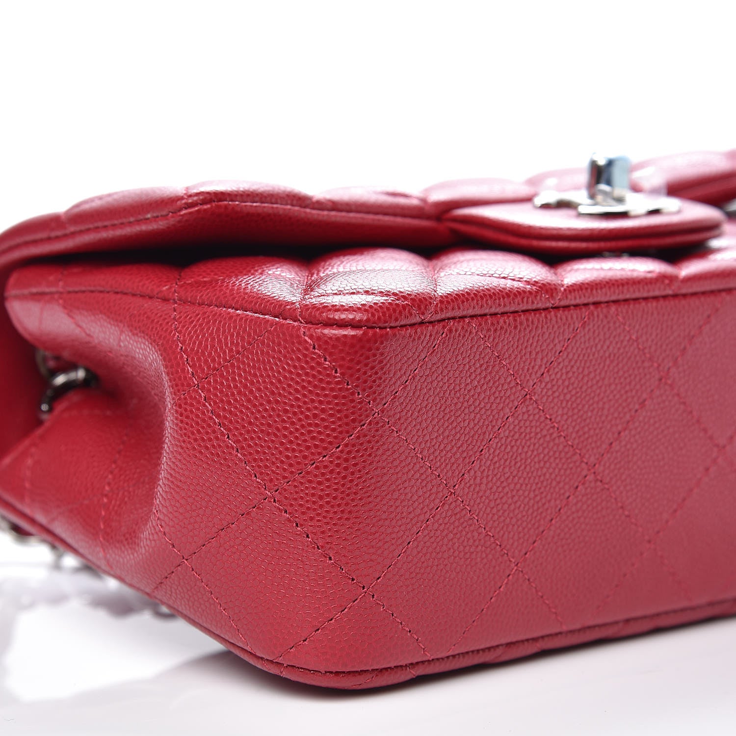 Chanel Caviar Quilted Mini Rectangular Flap Pink 8 of 10