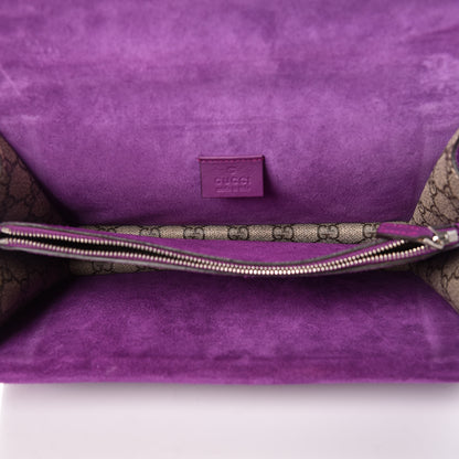 Gucci GG Supreme Monogram Embroidered Small Dionysus Shoulder Bag Purple 5 of 9
