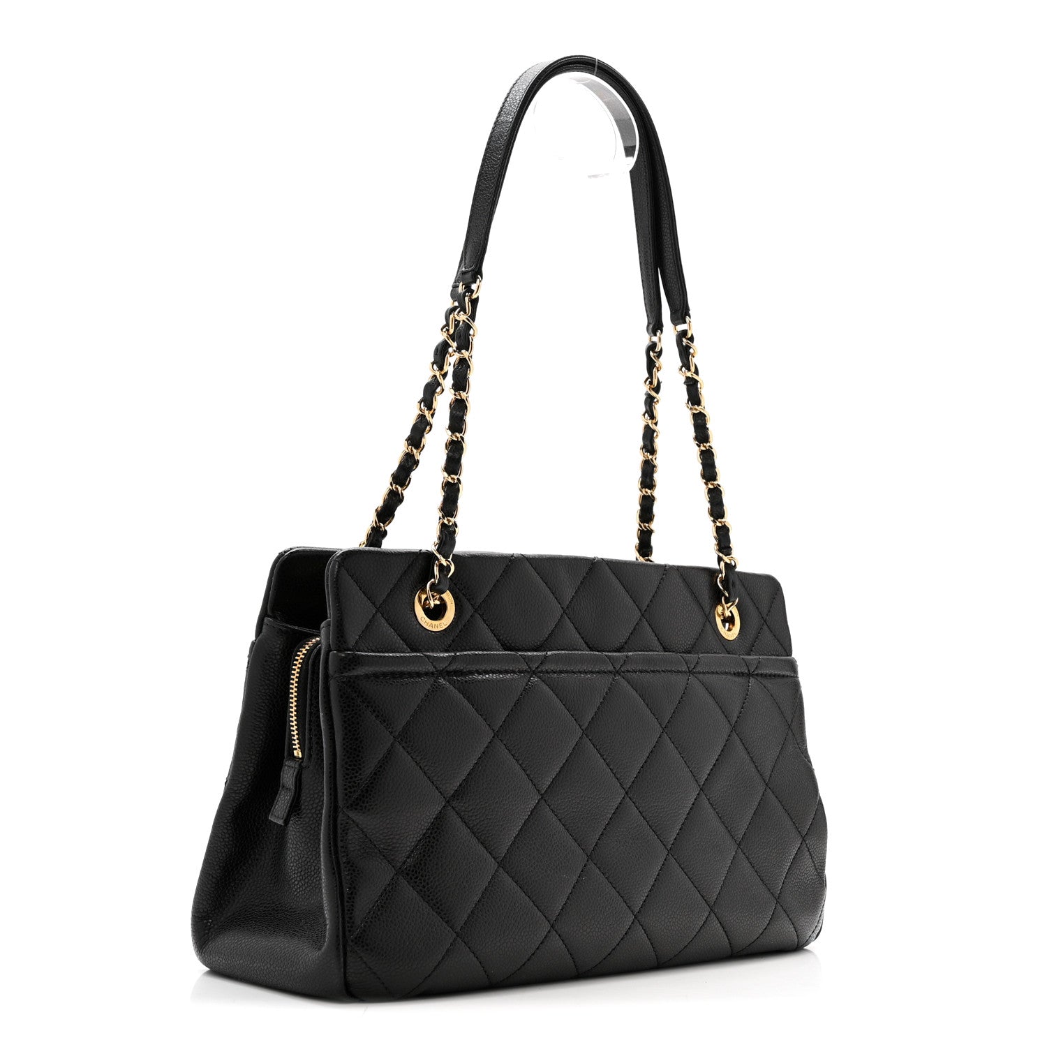 Chanel Caviar Quilted Timeless CC Soft Tote Black 2 of 14