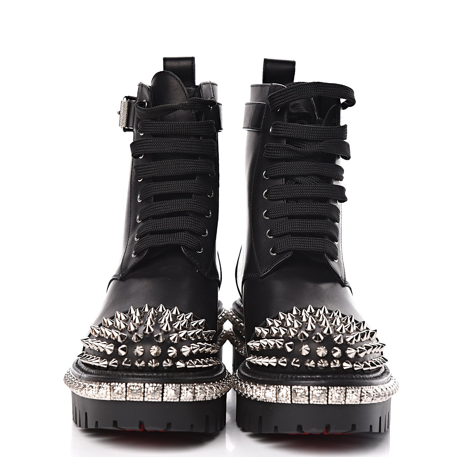 Christian Louboutin Calfskin King St Boots 37 Black 2 of 7