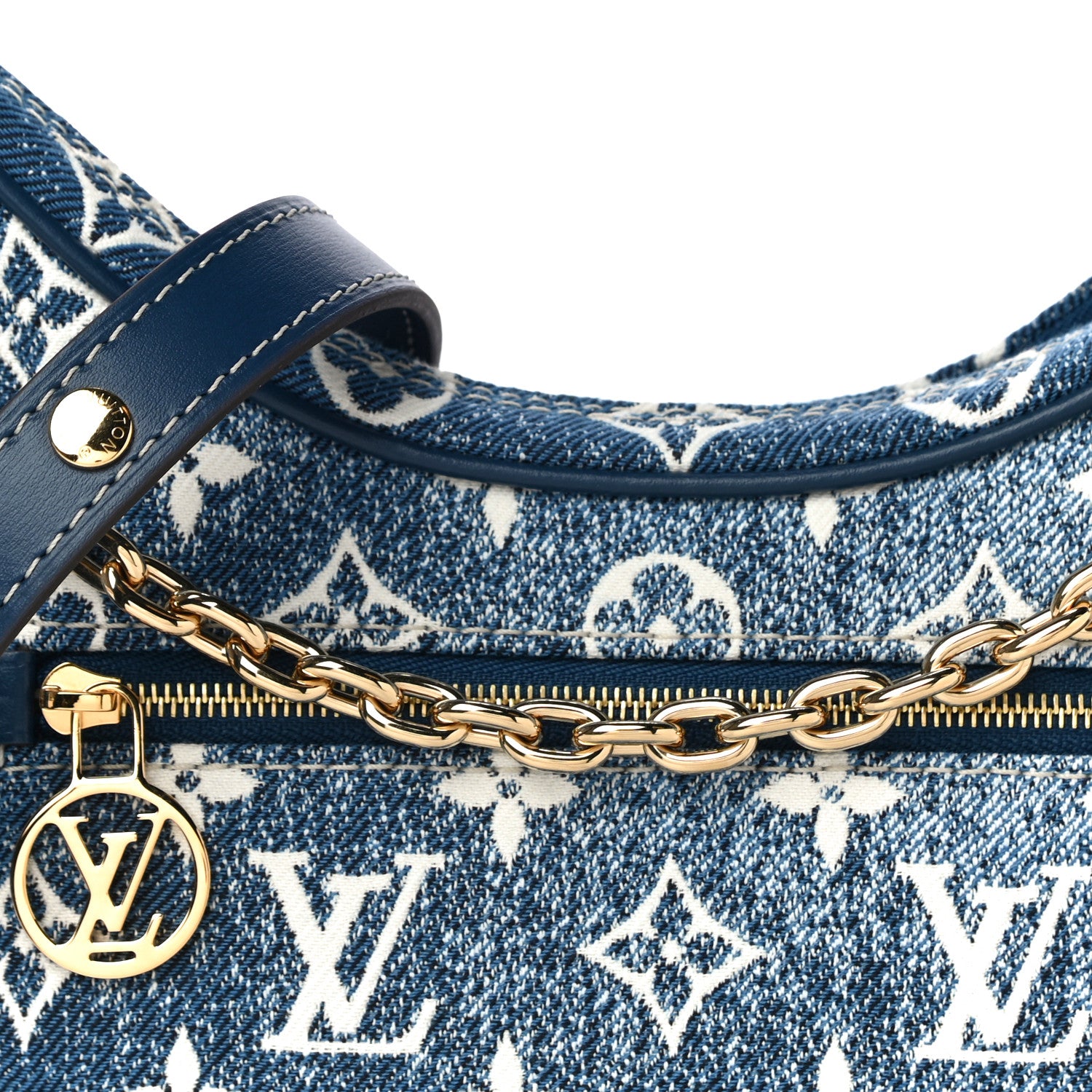 Louis Vuitton Monogram Jacquard Denim Loop Bleu 7 of 9