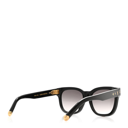 Louis Vuitton Acetate My Monogram Square Sunglasses Z1523E Black 4 of 8