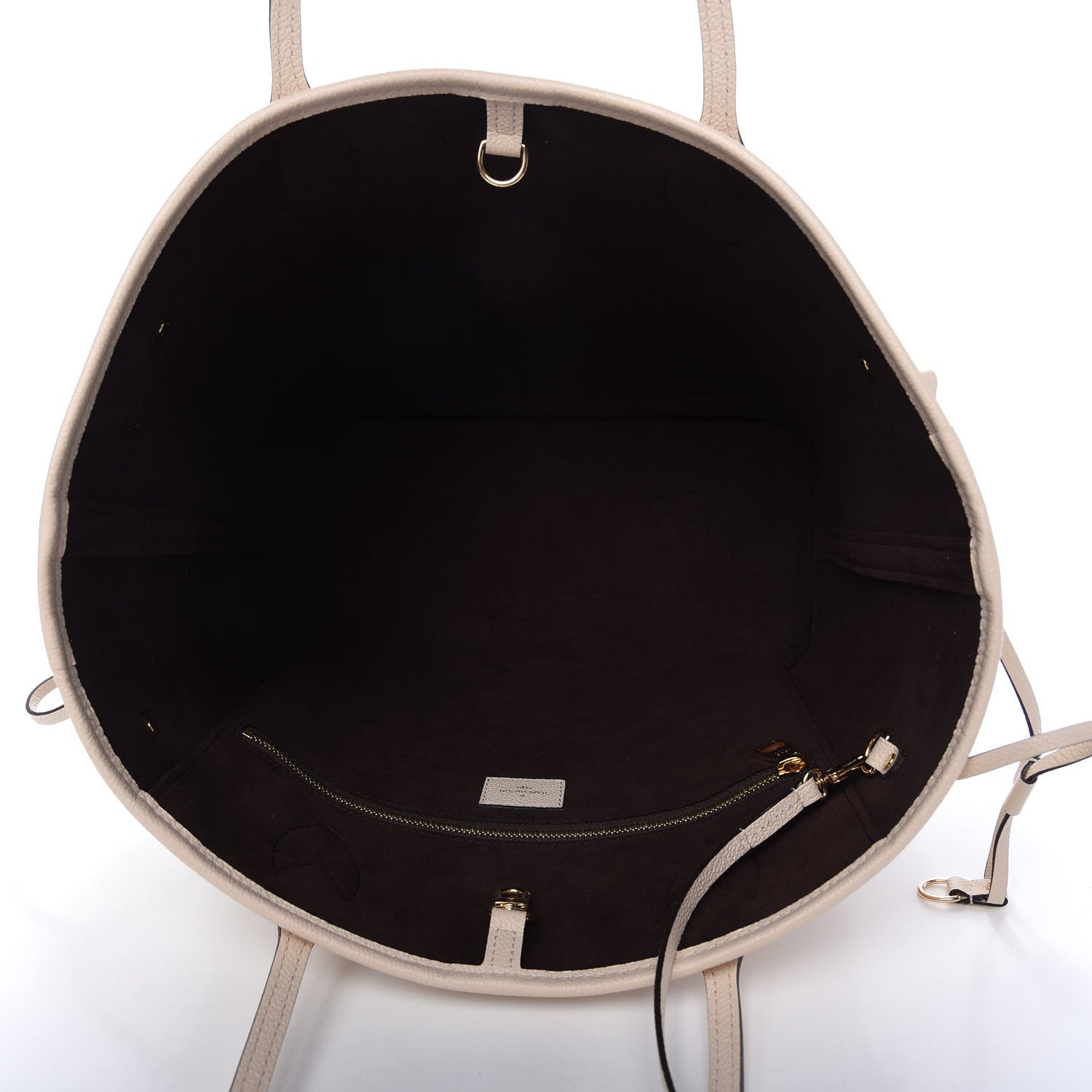 Louis Vuitton Empreinte Monogram Giant Neverfull MM Cream 5 of 10