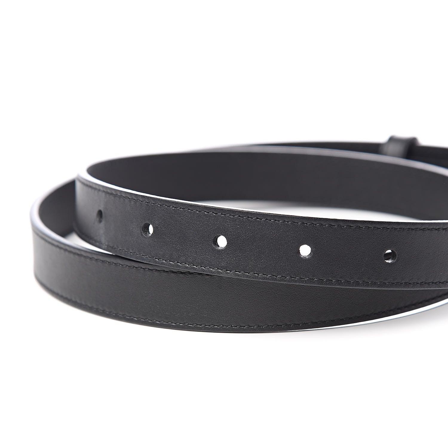 Gucci Calfskin Double G 20mm Belt 80 32 Black 5 of 6