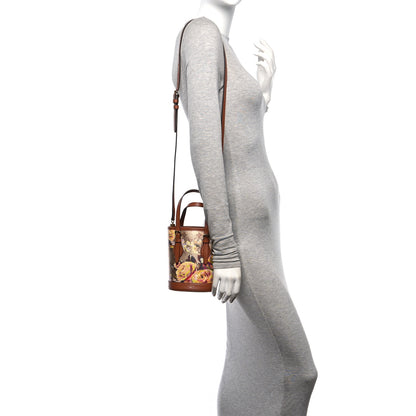 Louis Vuitton Metallic Monogram LV Garden Nano Bucket Bag Gold 2 of 11