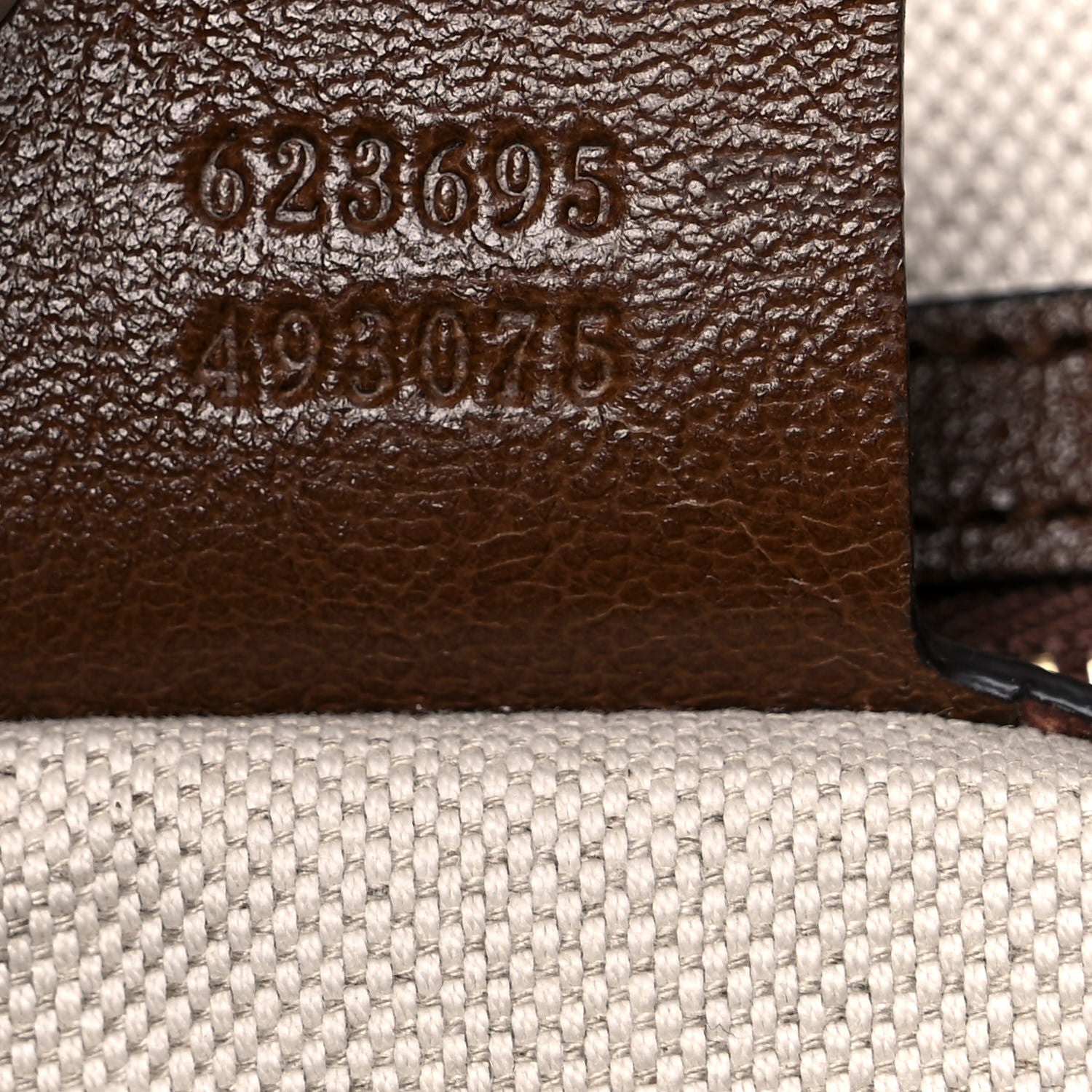 Gucci Monogram Calfskin Large Horsebit 1955 Tote Bag Beige Brown Sugar 7 of 13