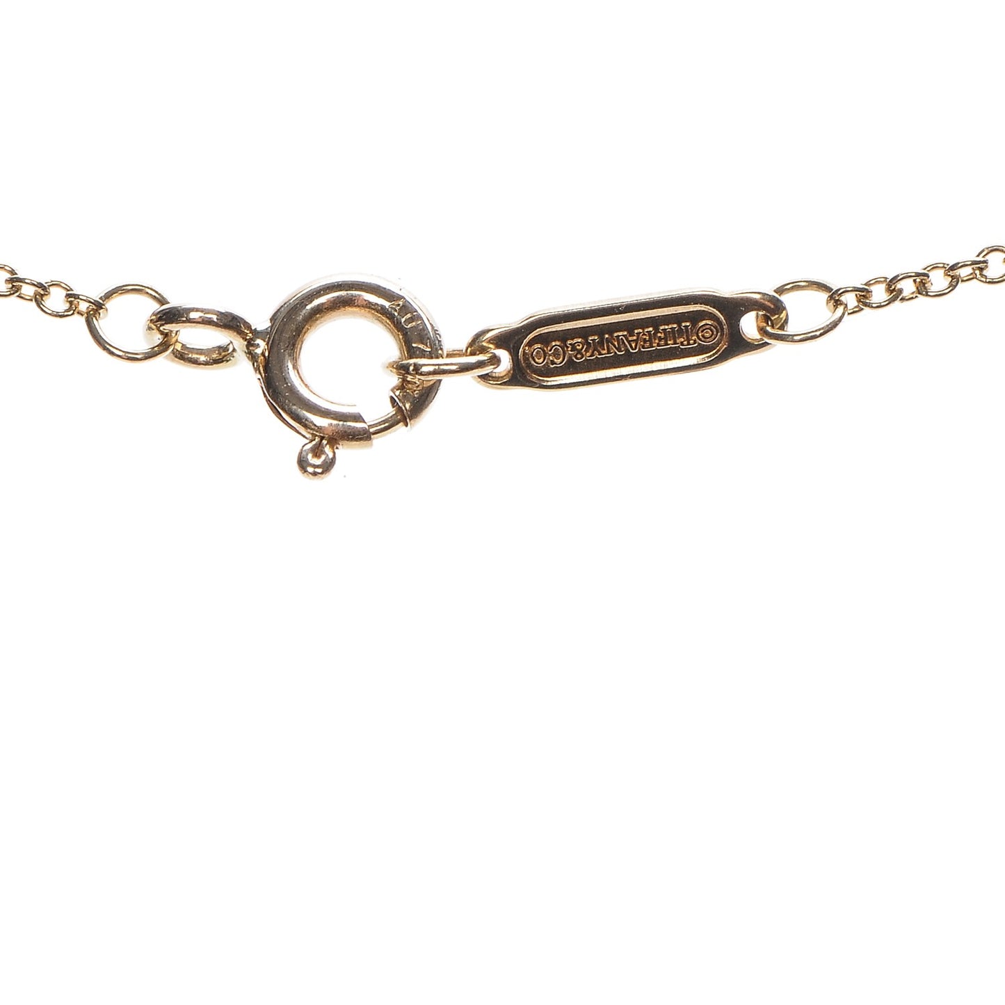 18K Yellow Gold Diamond Small Daisy Key Pendant Necklace