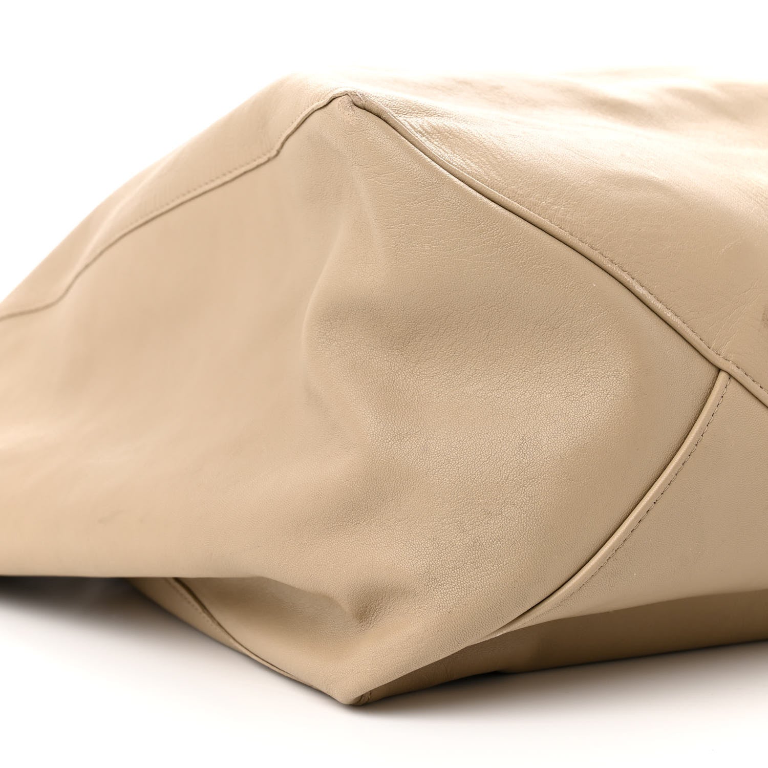 Celine Lambskin Horizontal Cabas Beige 8 of 17