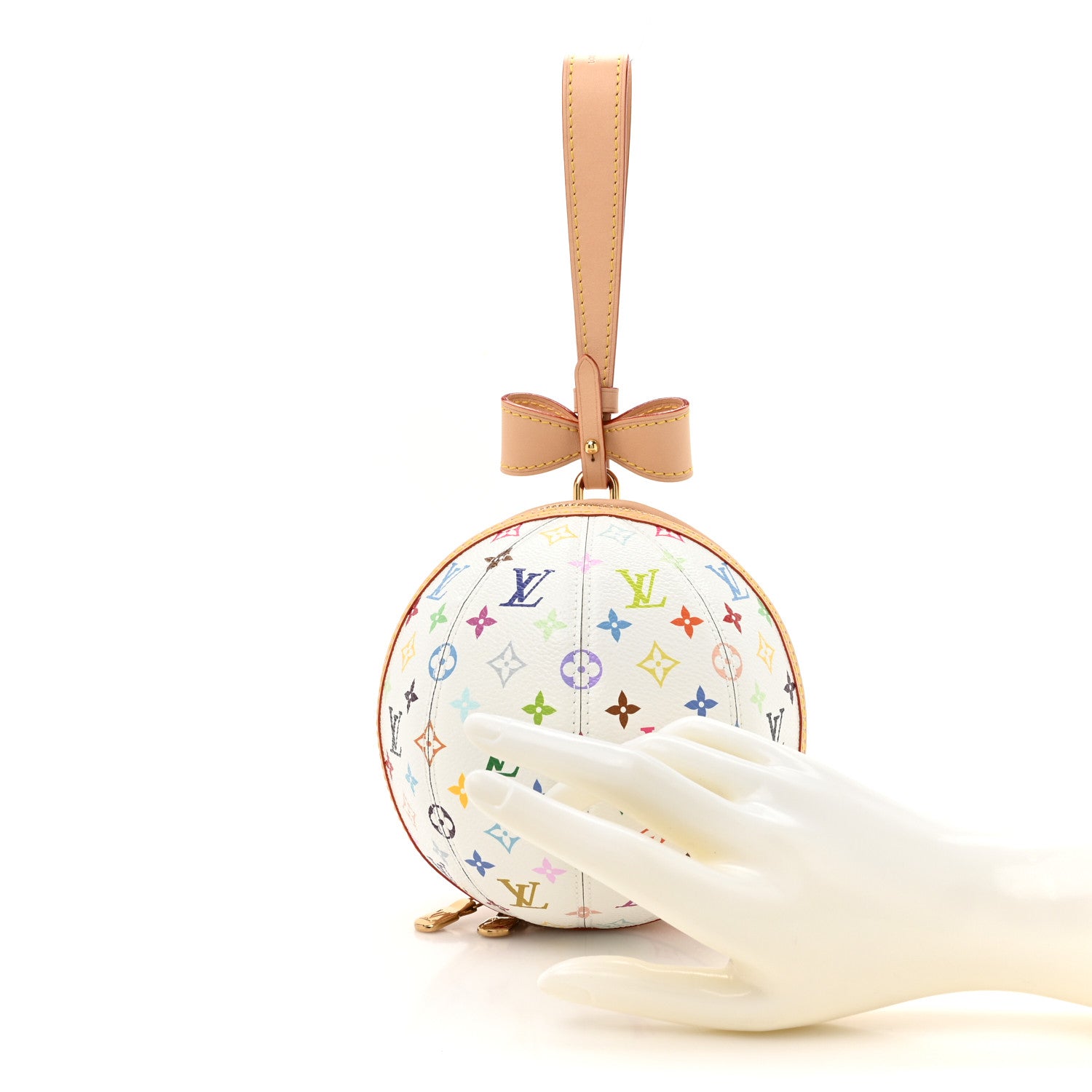 Louis Vuitton LV x TM Monogram Multicolor Koro Koro Clutch White 2 of 9