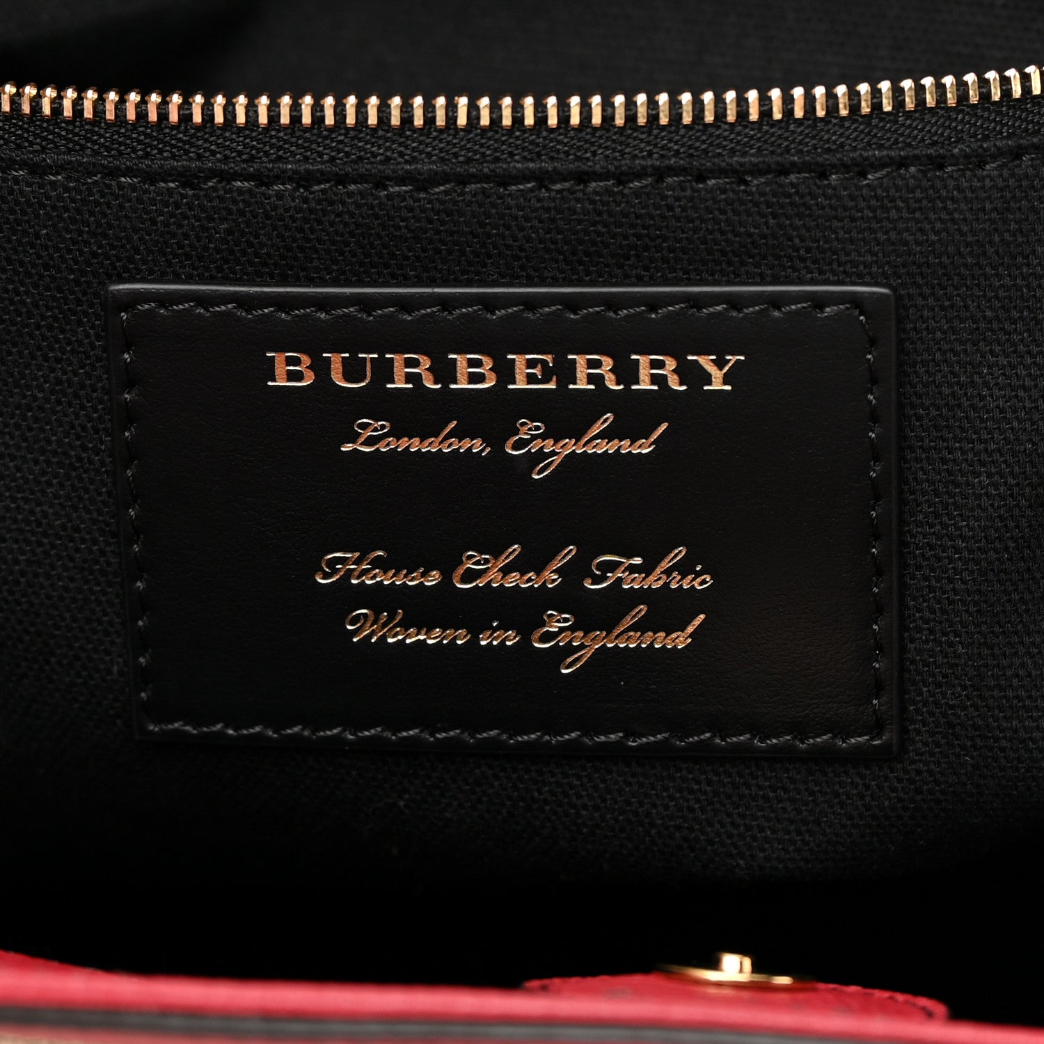 Burberry House Check Small Canterbury Tote Russet Red 6 of 12