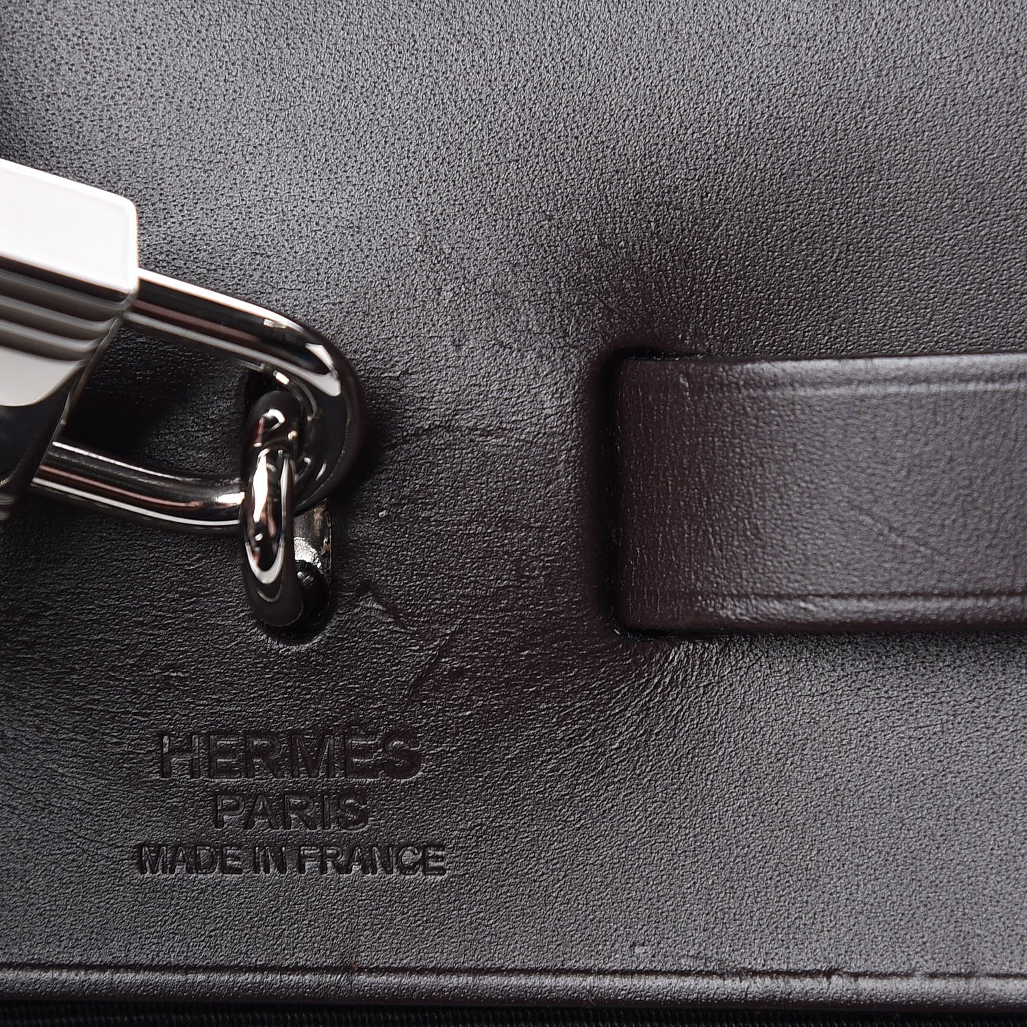 Hermes Toile Vache Hunter Herbag Zip 31 PM Black Ebene 13 of 15