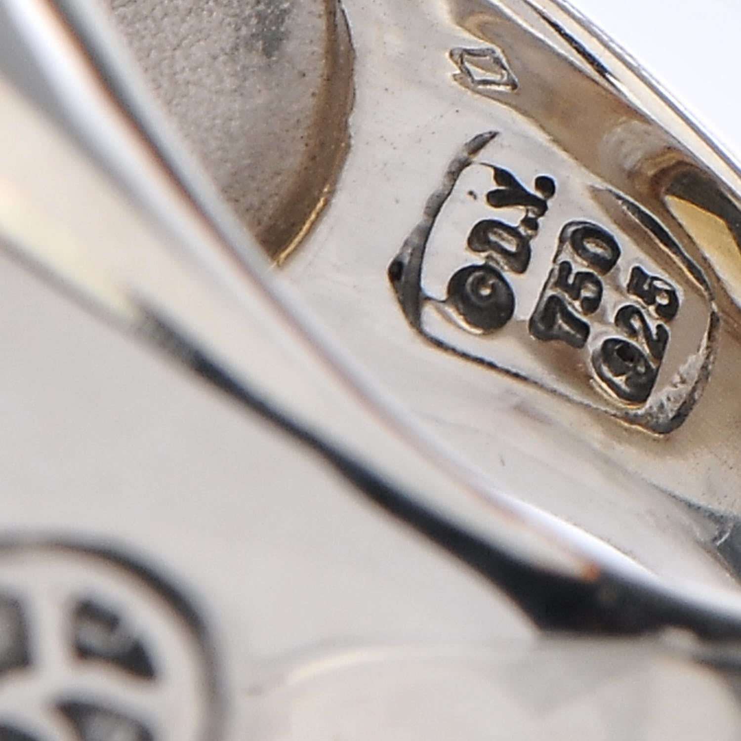 David Yurman Sterling Silver 18K Yellow Gold Diamond Champagne Citrine 14mm Albion Ring 52 6 5 of 5