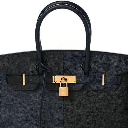 Hermes Epsom Casaque Birkin Sellier 30 Bleu Indigo Black Bleu Frida 9 of 10