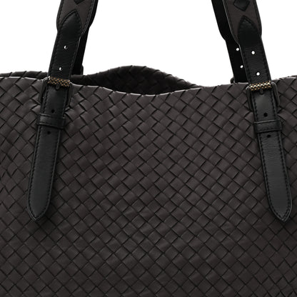Bottega Veneta Nappa Intrecciato Large Cesta Tote Purple Black 8 of 11